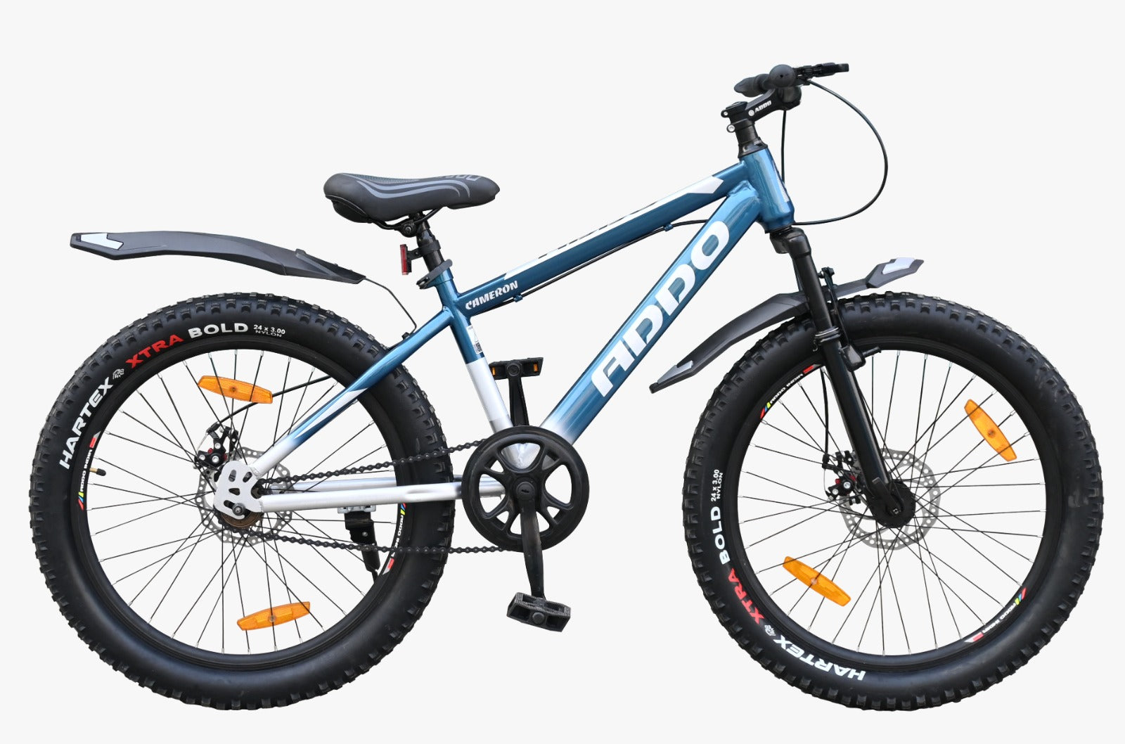Addo India 24 CAMERON FS DD SINGLE SPEED CYAN SILVER