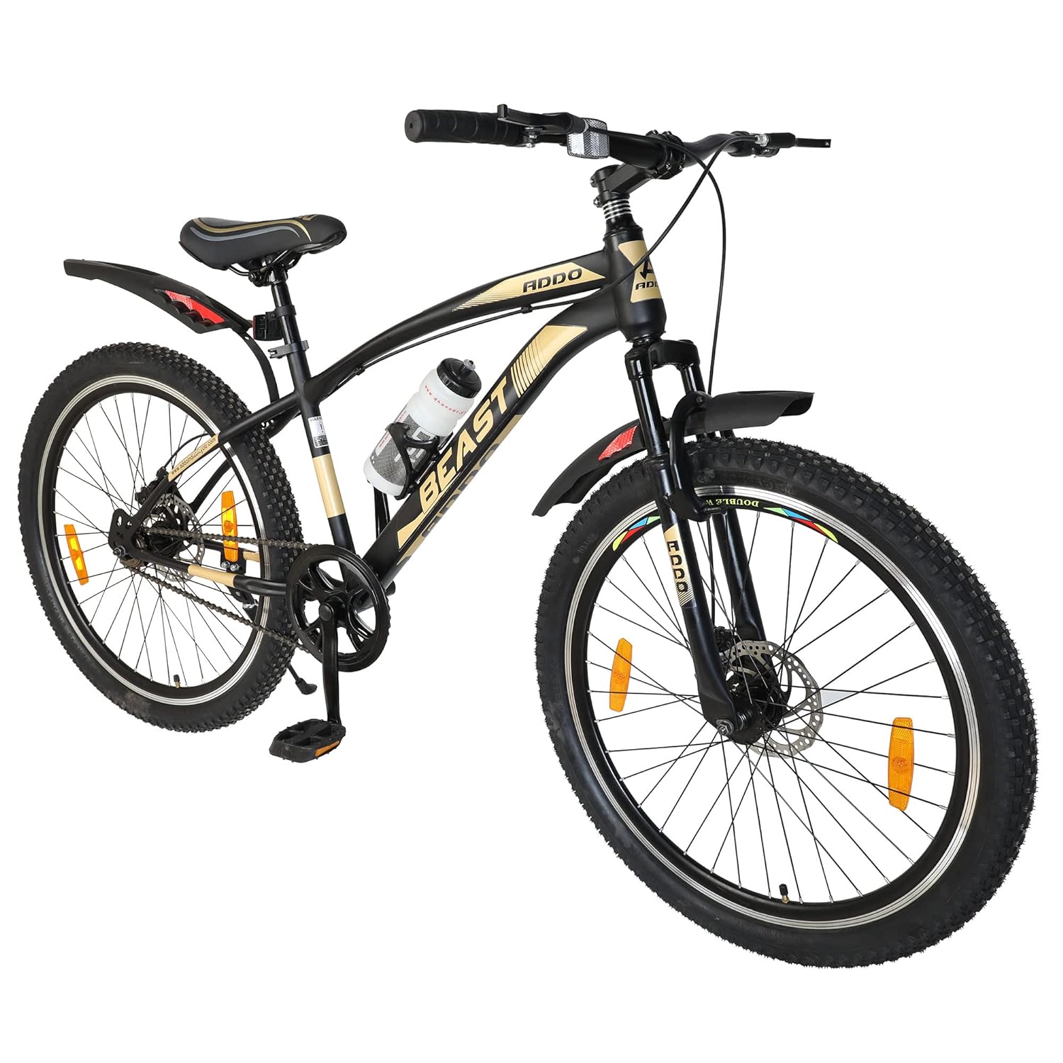 Addo India 26 Beast | Front Shocker Best Bicycles Double Disc Brakes |(26x2.35) Black