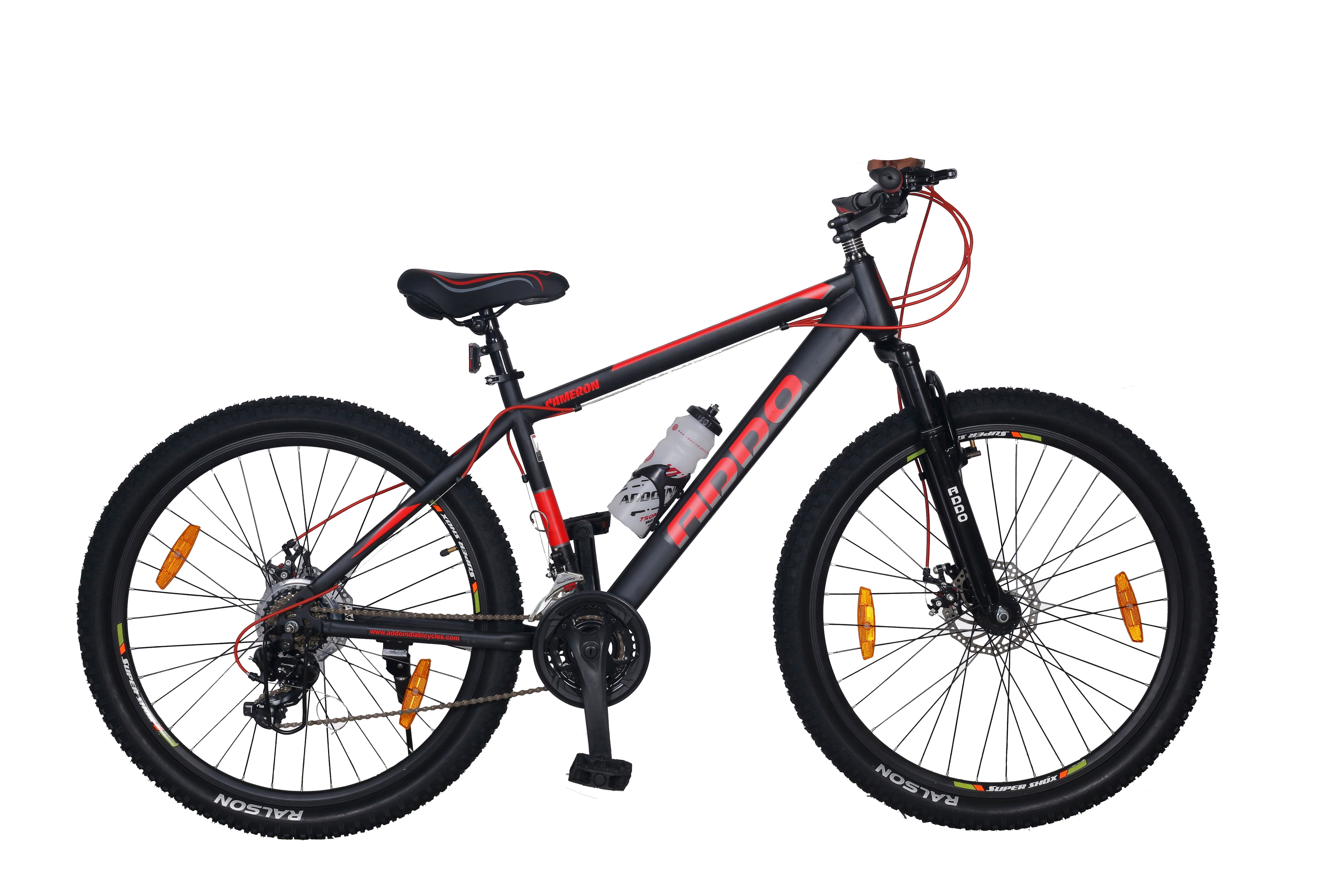 Addo India 27.5 Cameron | Best Bicycles In Multi Speed |Bicycles In Fort Suspension Double Disc Brakes  | Black Red