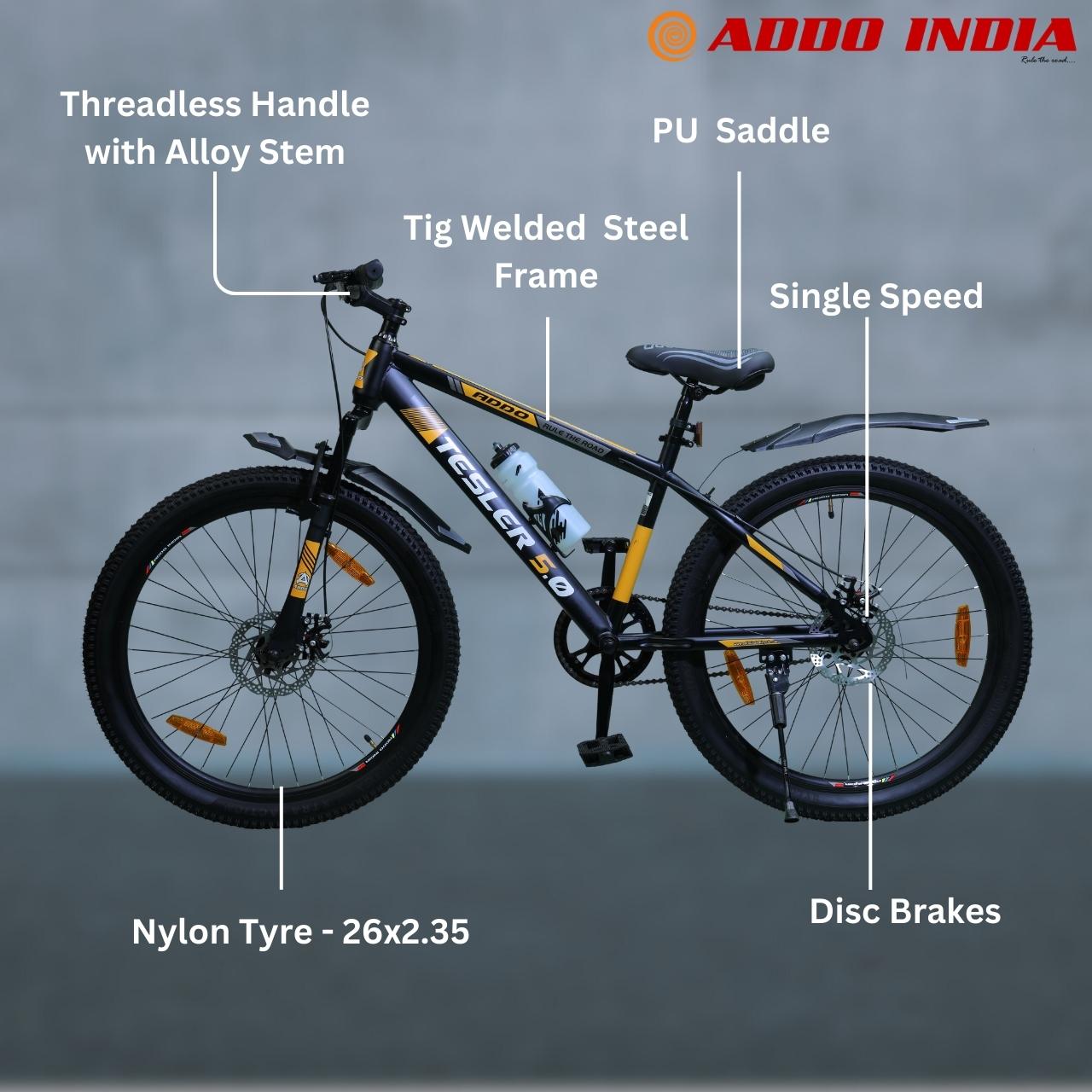 Addo India 26 Tesler T-5|Best Bicycles In Disc Brakes |