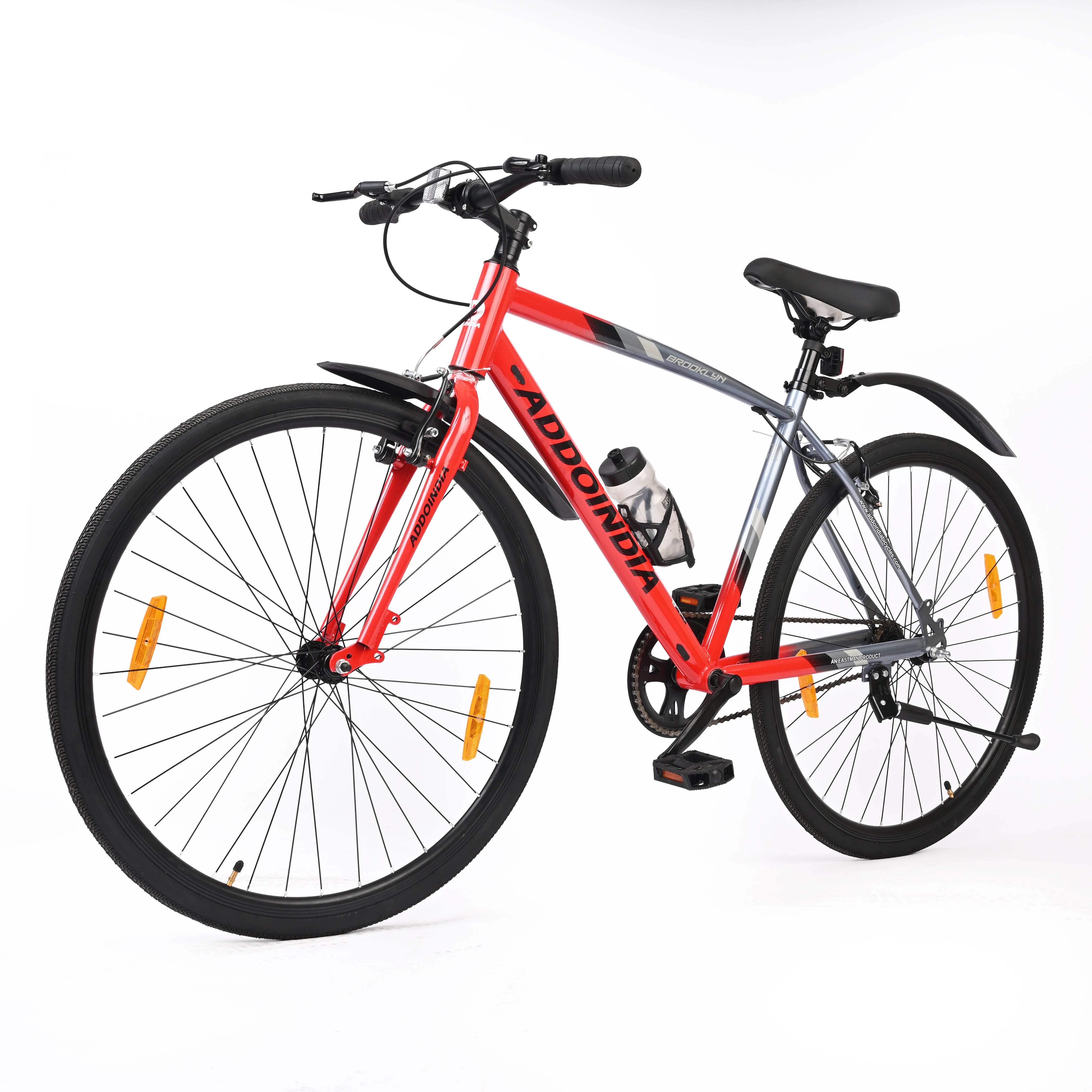 Addo India 29" Brooklyn Rigid V-Brake Gray/Red Dt