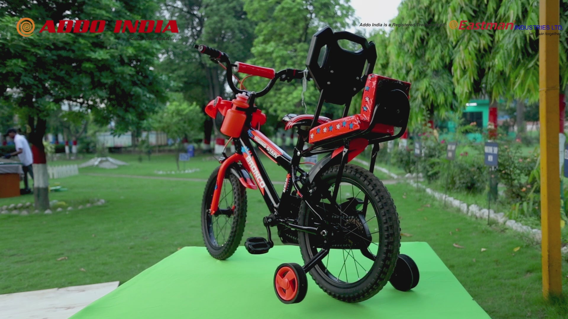 Addo India 14 BRONCO STAR SR ET Double Seat  BLK ORG